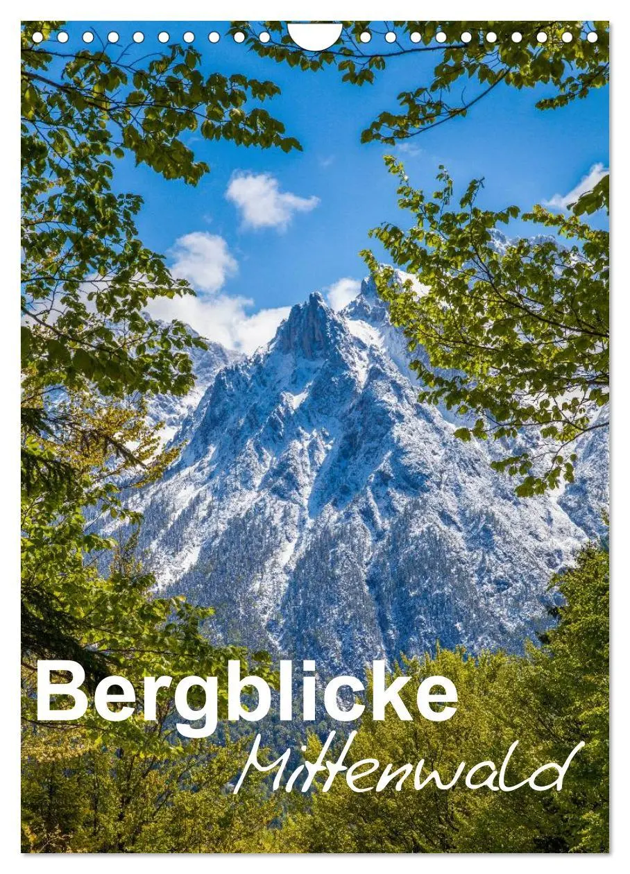 Cover: 9783516448139 | Bergblicke - Mittenwald (Wandkalender 2026 DIN A4 hoch), CALVENDO...