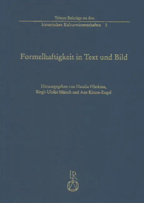 Cover: 9783895008139 | Formelhaftigkeit in Text und Bild | Buch | Deutsch | 2012 | Reichert
