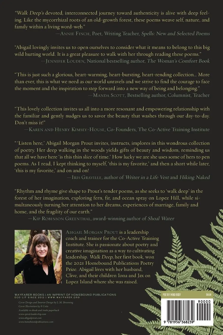 Rückseite: 9781956368239 | Walk Deep | Poems | Abigail Morgan Prout | Taschenbuch | Englisch