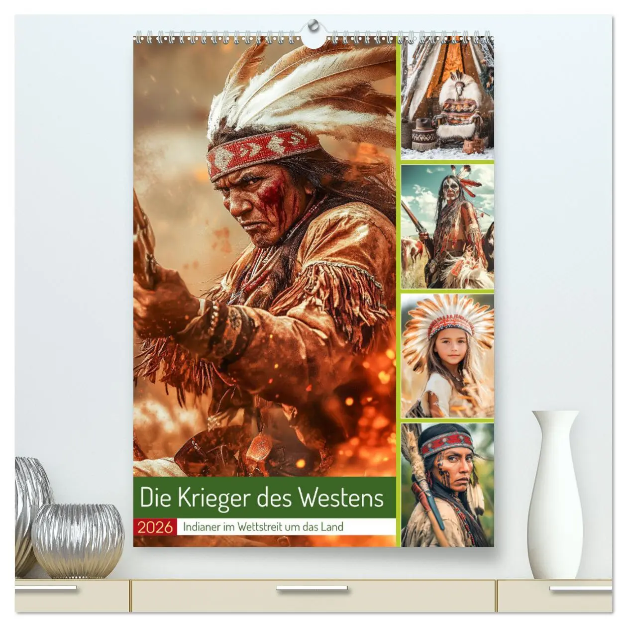 Cover: 9783457278239 | Die Krieger des Westens (hochwertiger Premium Wandkalender 2026 DIN...