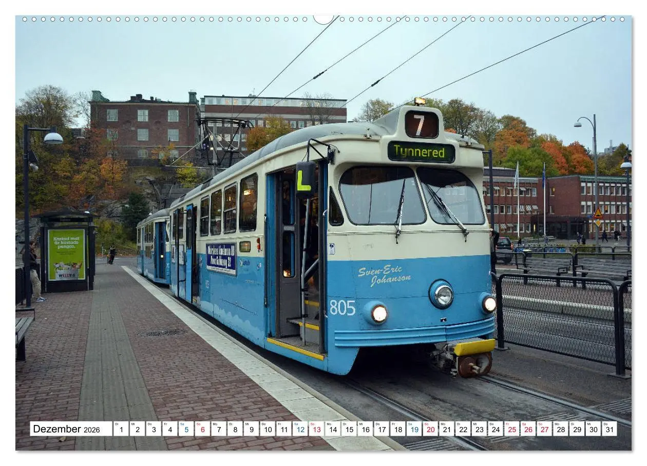 Bild: 9783457728239 | Die Göteborger Straßenbahn (hochwertiger Premium Wandkalender 2026...