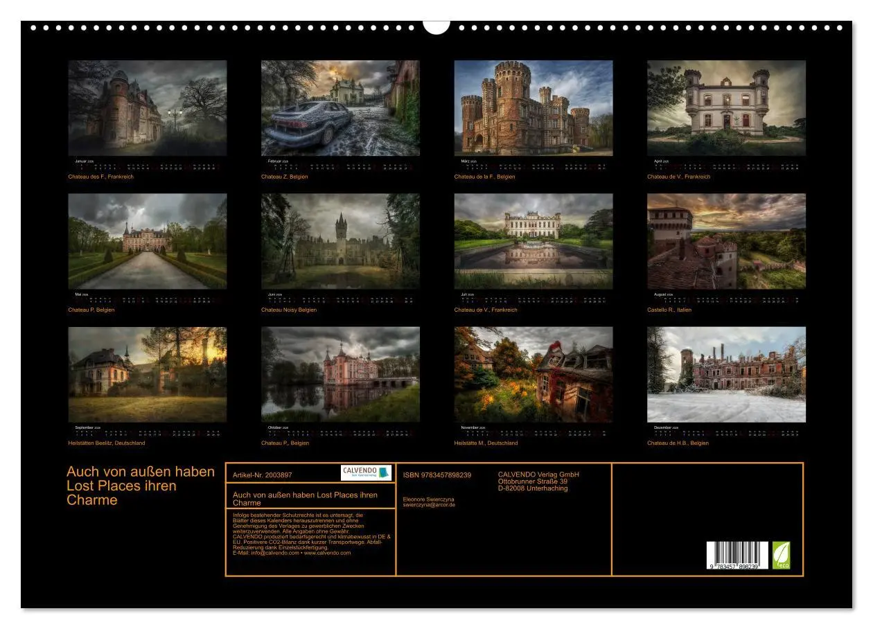 Bild: 9783457898239 | Auch von außen haben Lost Places ihren Charme (Wandkalender 2026...