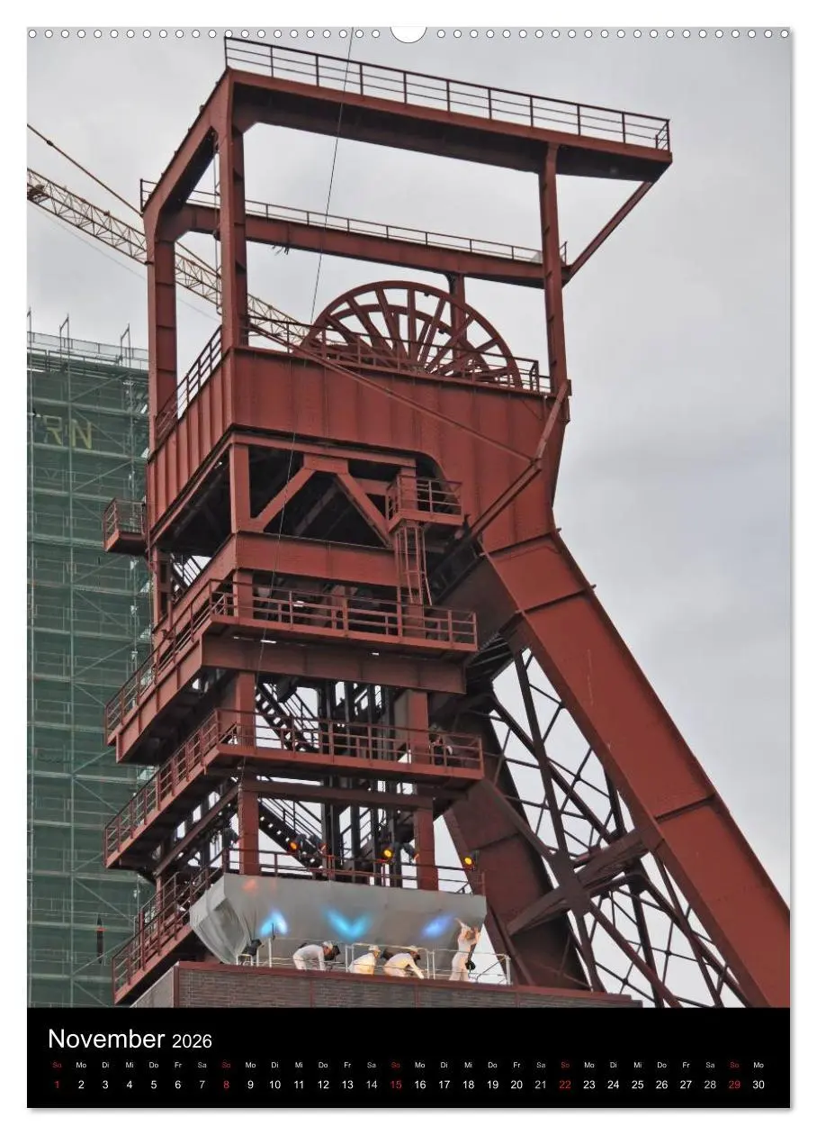 Bild: 9783516438239 | Fördertürme im Ruhrgebiet (Wandkalender 2026 DIN A2 hoch), CALVENDO...