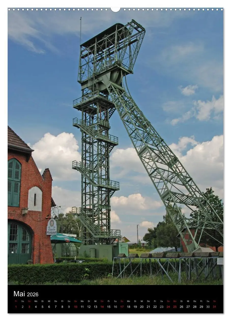 Bild: 9783516438239 | Fördertürme im Ruhrgebiet (Wandkalender 2026 DIN A2 hoch), CALVENDO...