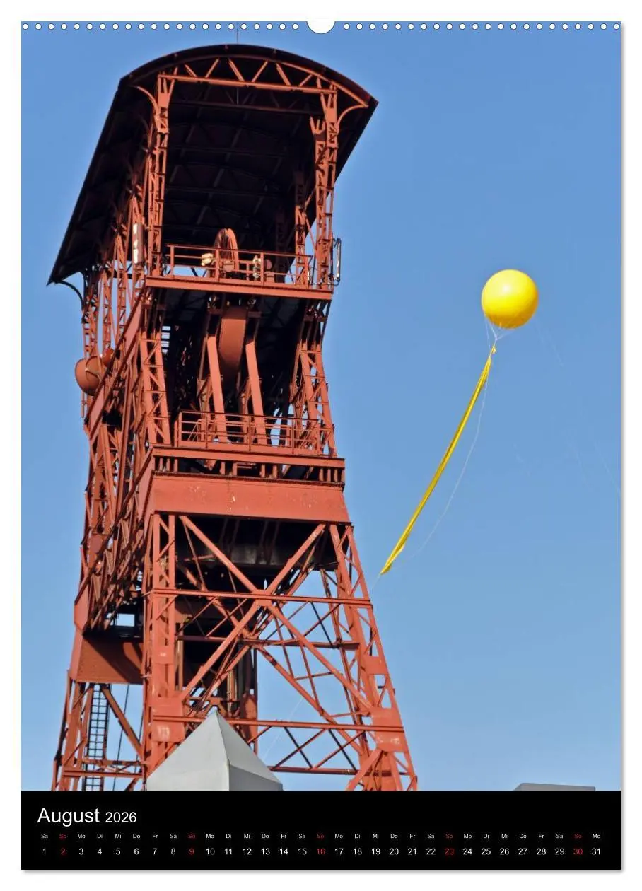 Bild: 9783516438239 | Fördertürme im Ruhrgebiet (Wandkalender 2026 DIN A2 hoch), CALVENDO...