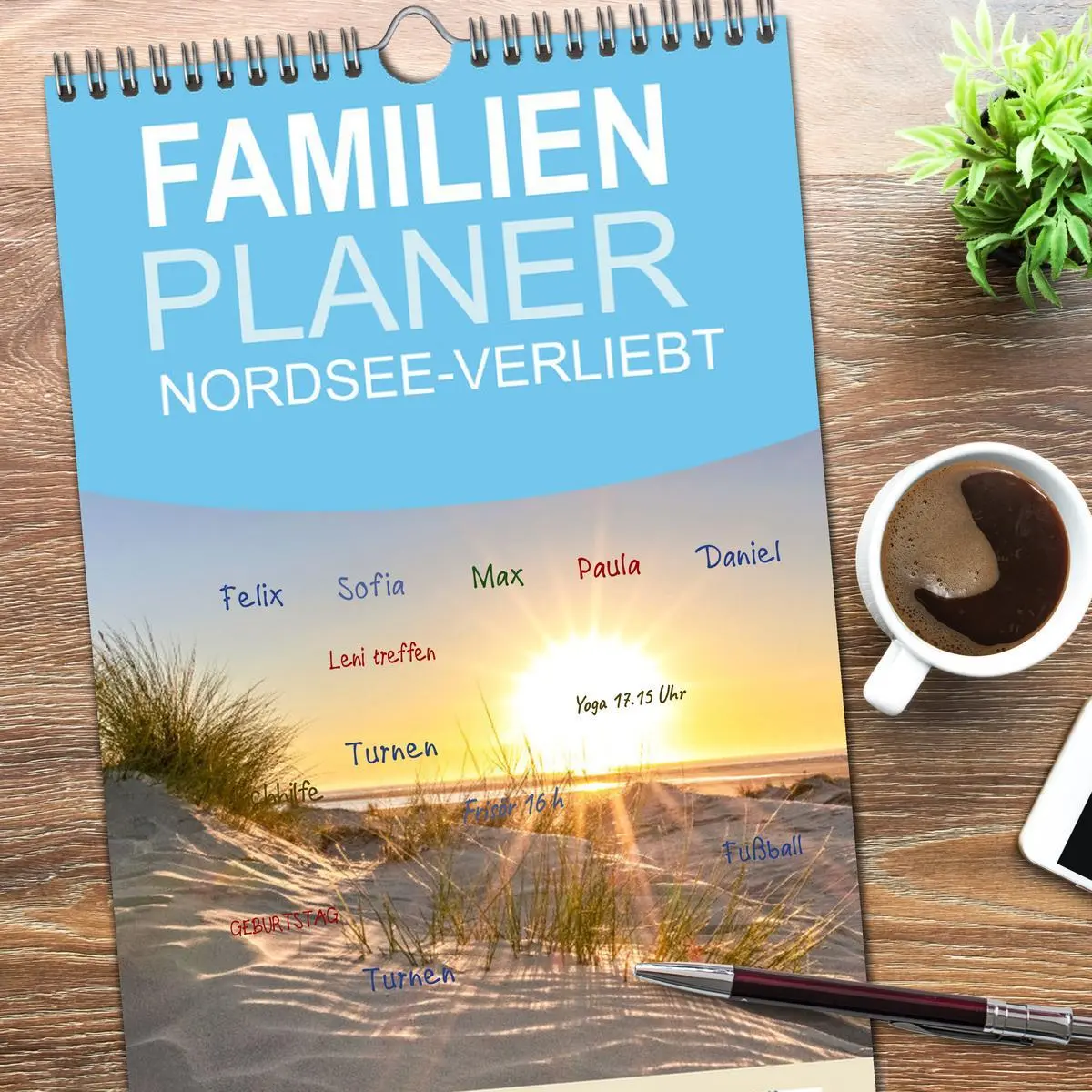 Bild: 9783516508239 | Familienplaner 2026 - NORDSEE-VERLIEBT mit 5 Spalten (Wandkalender,...