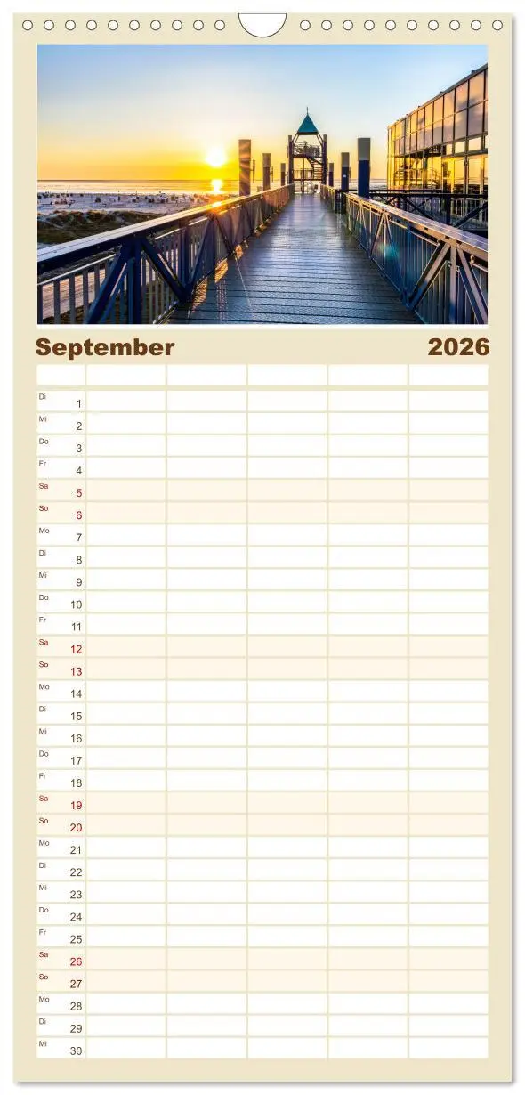 Bild: 9783516508239 | Familienplaner 2026 - NORDSEE-VERLIEBT mit 5 Spalten (Wandkalender,...