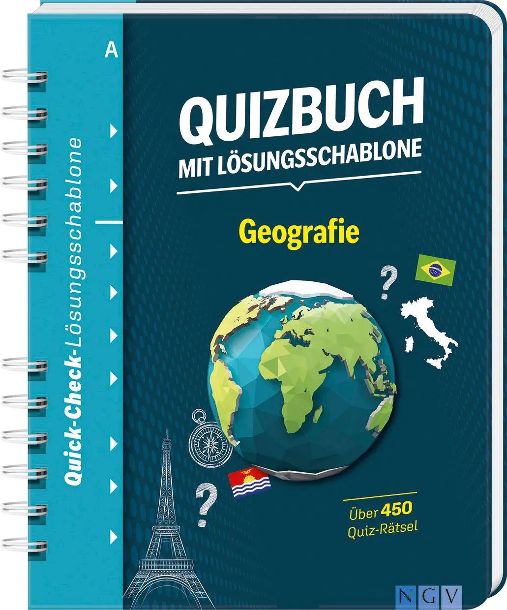 Cover: 9783625198239 | Quizbuch mit Lösungsschablone Geografie | Buch | 160 S. | Deutsch
