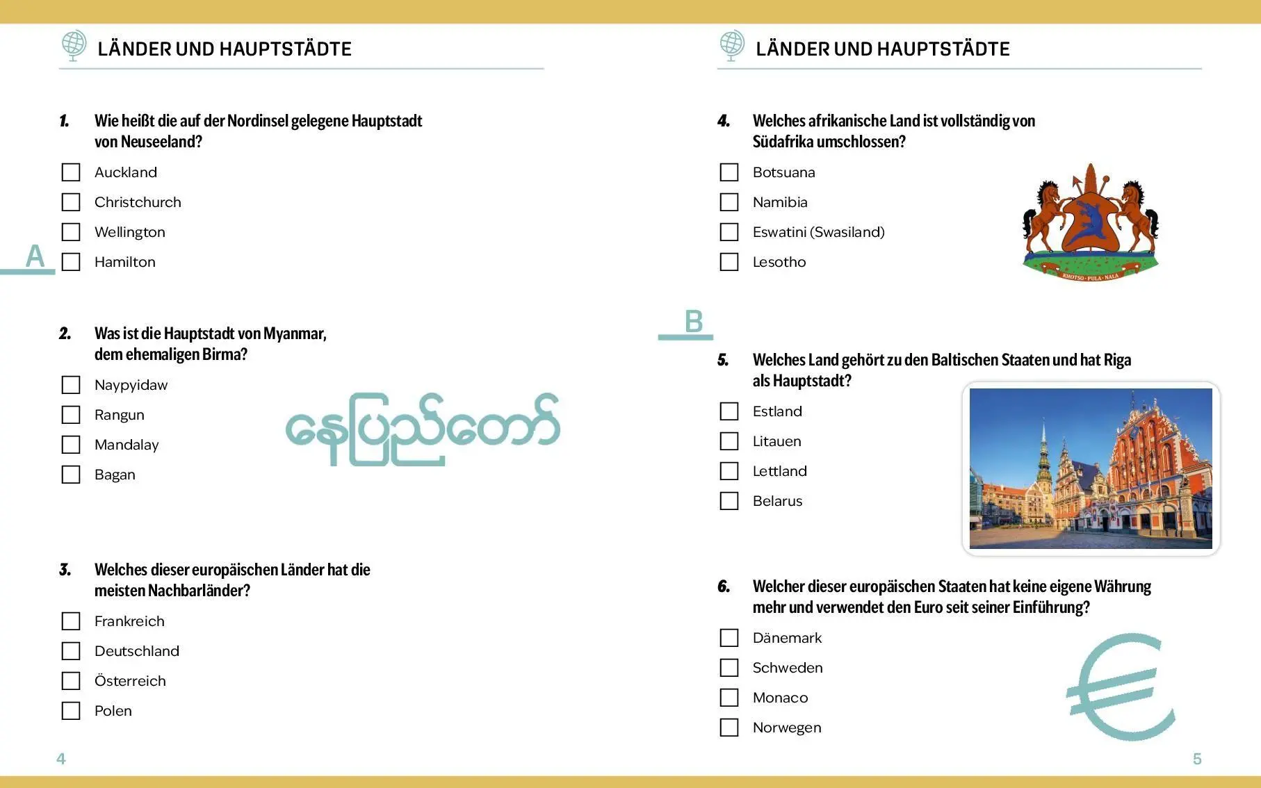Bild: 9783625198239 | Quizbuch mit Lösungsschablone Geografie | Buch | 160 S. | Deutsch