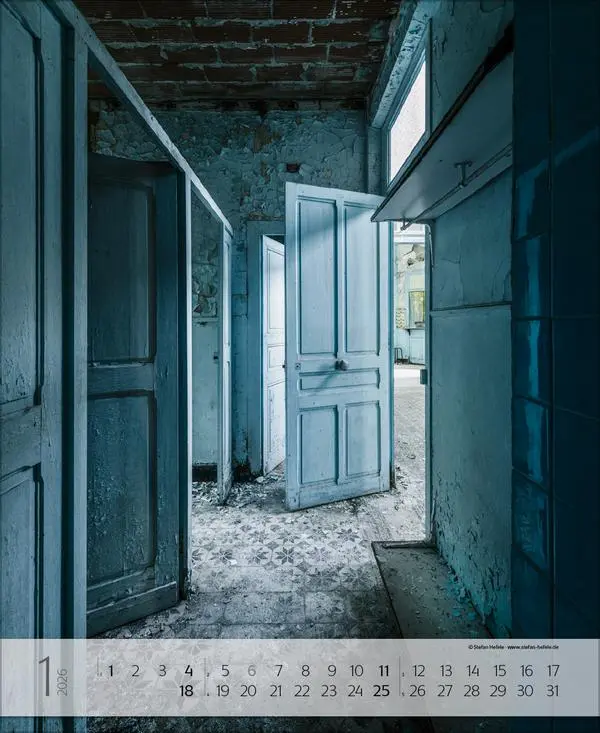 Bild: 9783731888239 | Lost Places 2026 | Verlag Korsch | Kalender | Spiralbindung | 14 S.