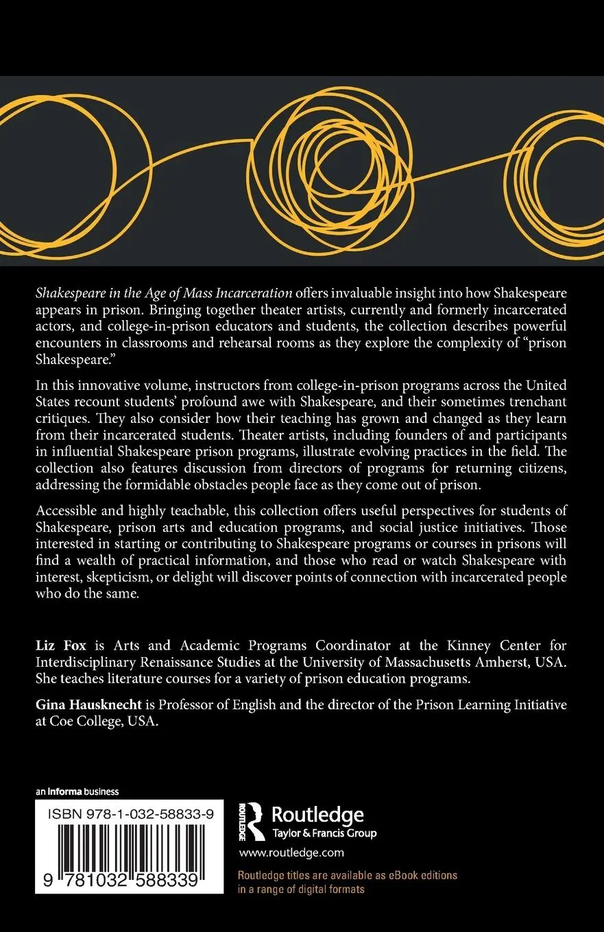 Rückseite: 9781032588339 | Shakespeare in the Age of Mass Incarceration | Gina Hausknecht (u. a.)