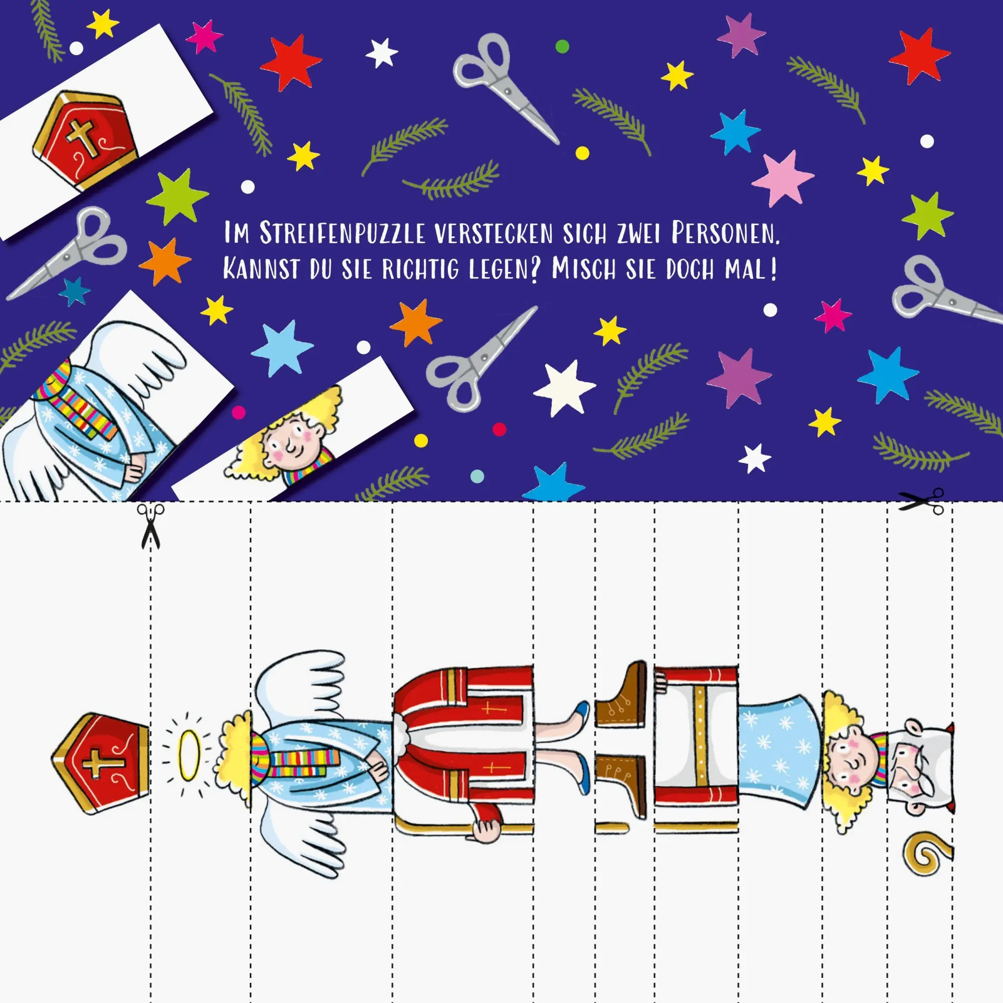 Bild: 9783473488339 | Mein Weihnachtsblock: 24 Ideen zum Malen, Basteln, Rätseln | Scheller