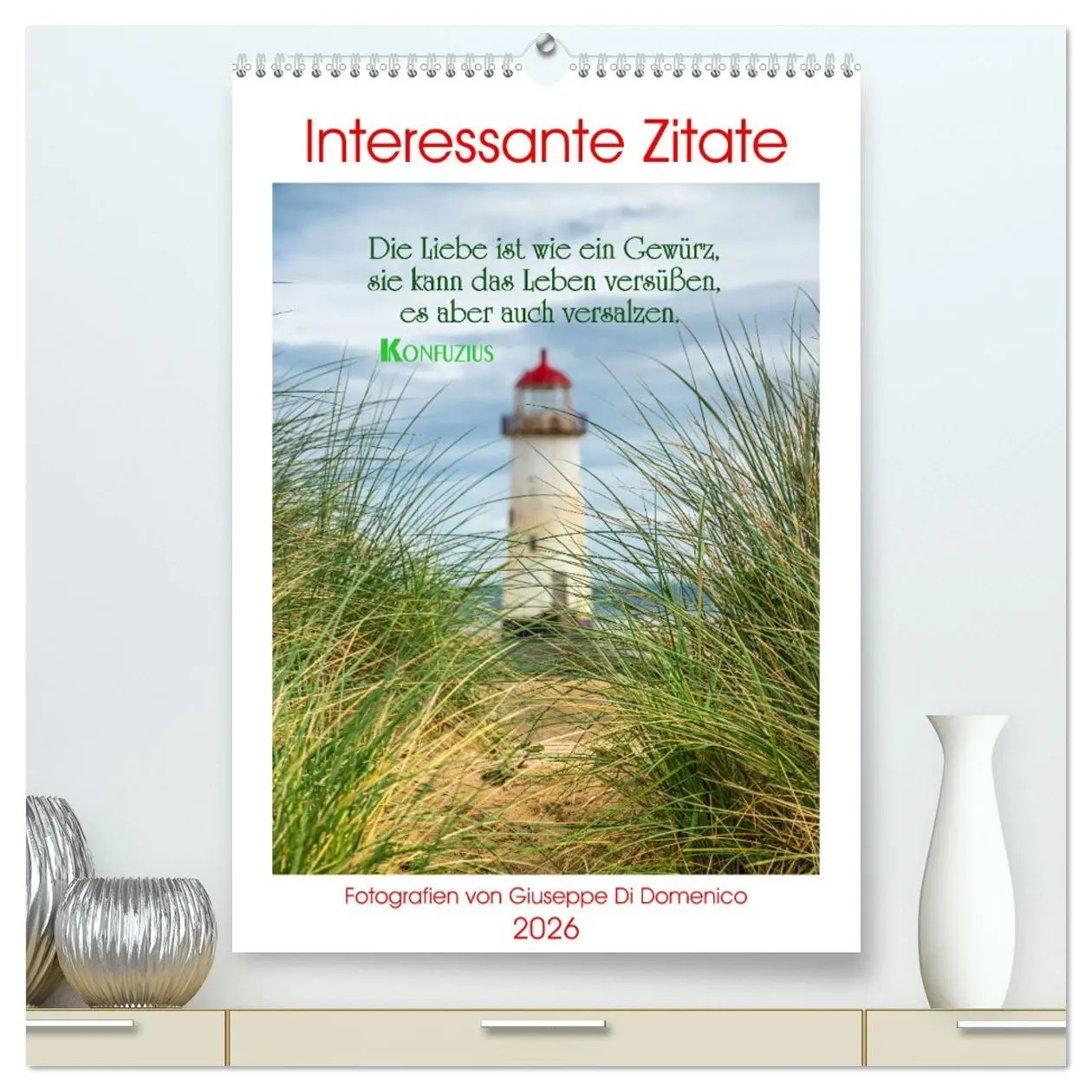 Cover: 9783516288339 | Interessante Zitate (hochwertiger Premium Wandkalender 2026 DIN A2...