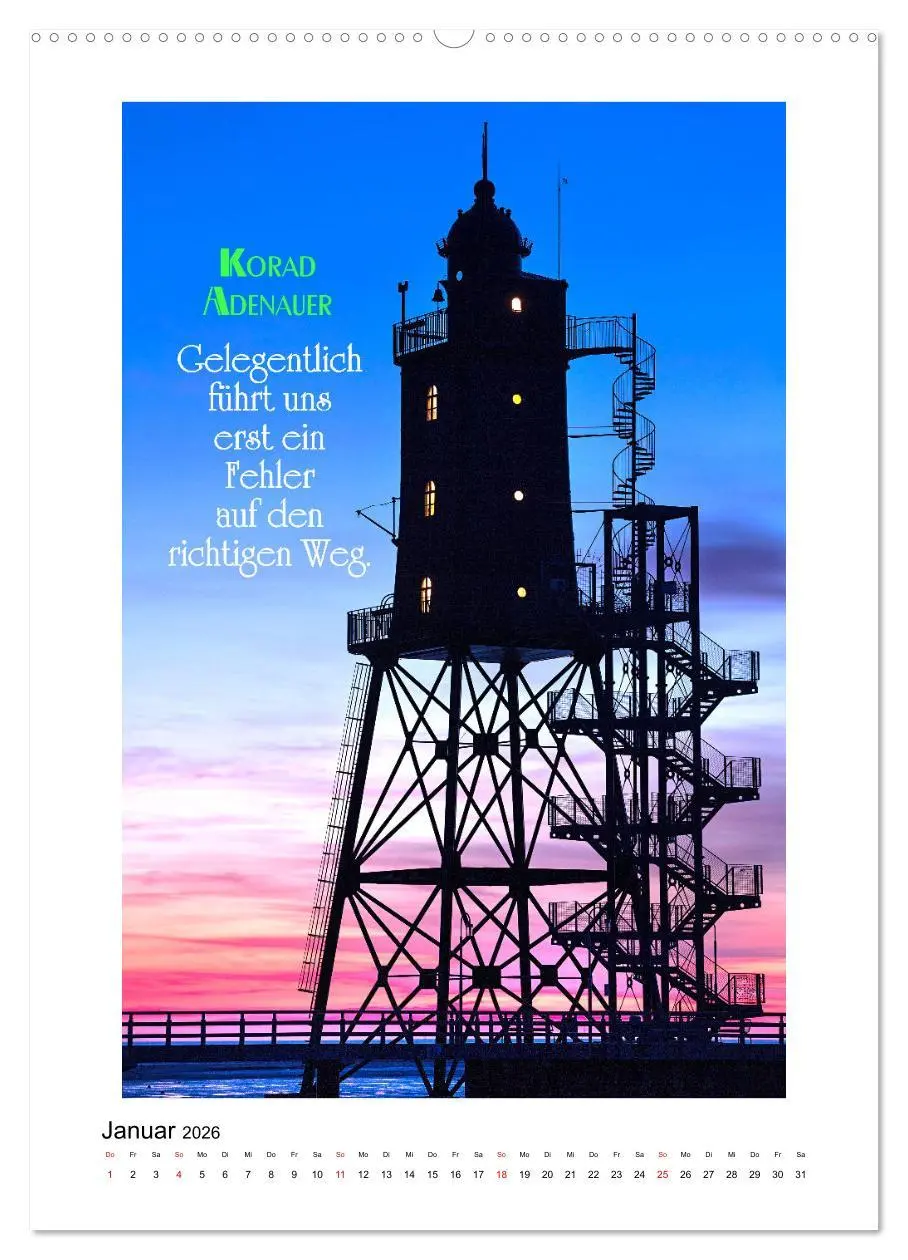Bild: 9783516288339 | Interessante Zitate (hochwertiger Premium Wandkalender 2026 DIN A2...