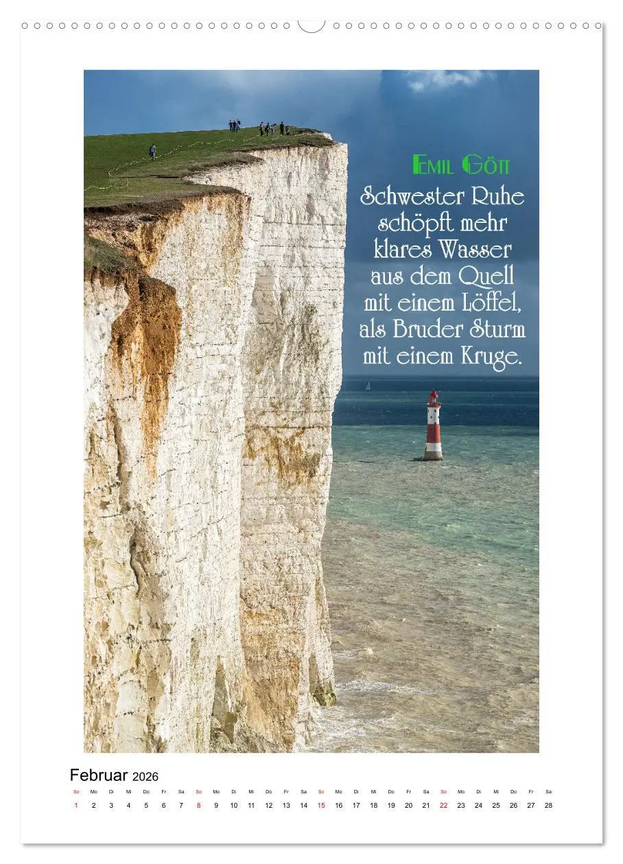 Bild: 9783516288339 | Interessante Zitate (hochwertiger Premium Wandkalender 2026 DIN A2...