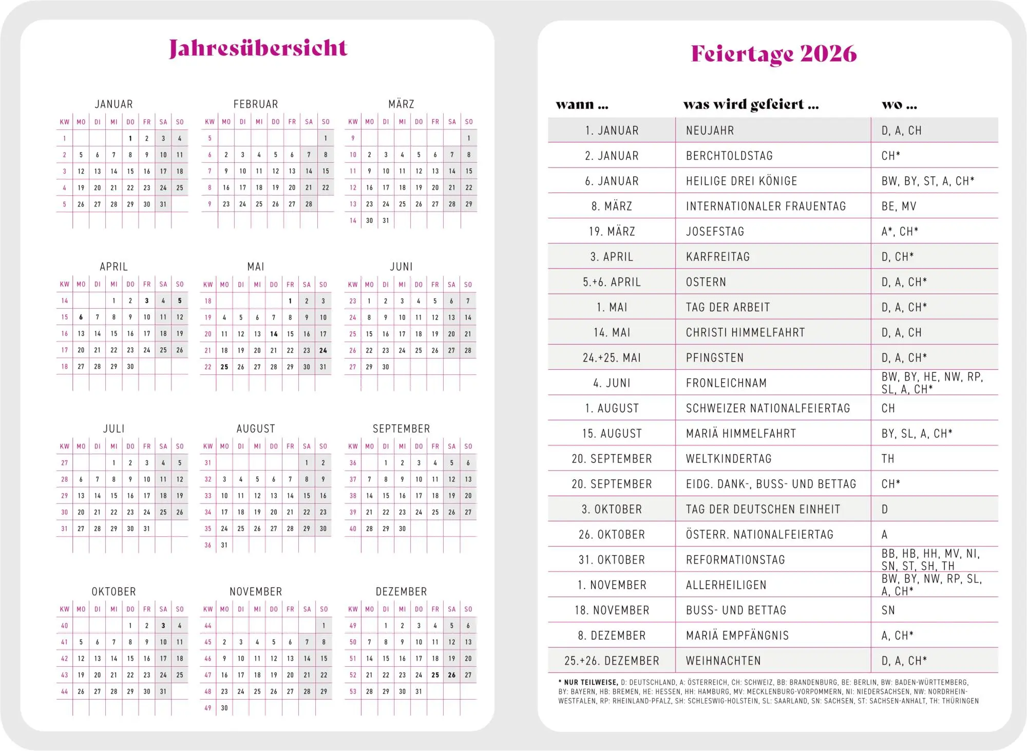 Bild: 4050003958439 | GlücksKalender 2026 - Monde (Universum) | Elisabeth Jäger | Kalender