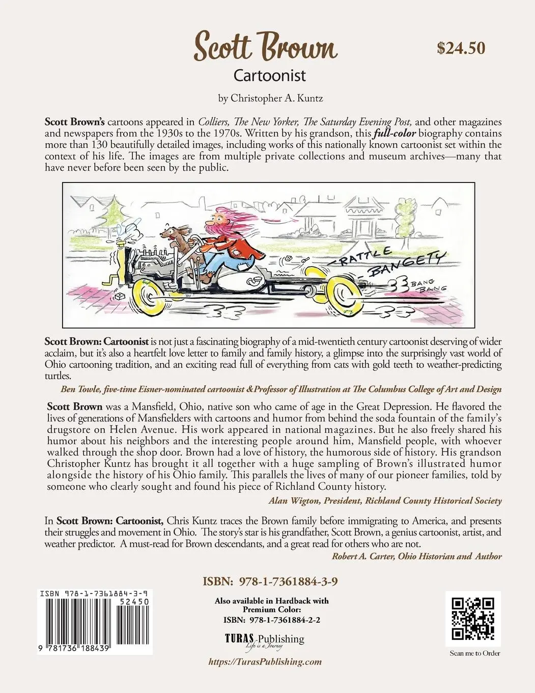 Rückseite: 9781736188439 | Scott Brown Cartoonist | Christopher A. Kuntz | Taschenbuch | Englisch
