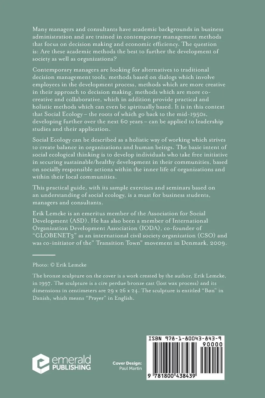 Rückseite: 9781800438439 | Social Ecology in Holistic Leadership | Erik Lemcke | Taschenbuch