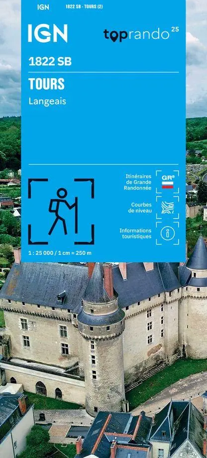 Cover: 9782758558439 | 1822SB Tours Langeais | 1:25000 | (Land-)Karte | Französisch | 2026