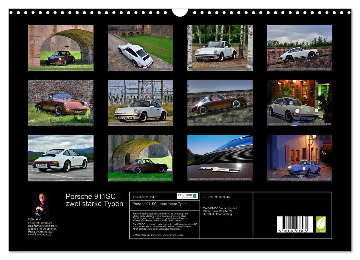 Bild: 9783516038439 | Porsche 911SC - zwei starke Typen (Wandkalender 2026 DIN A3 quer),...
