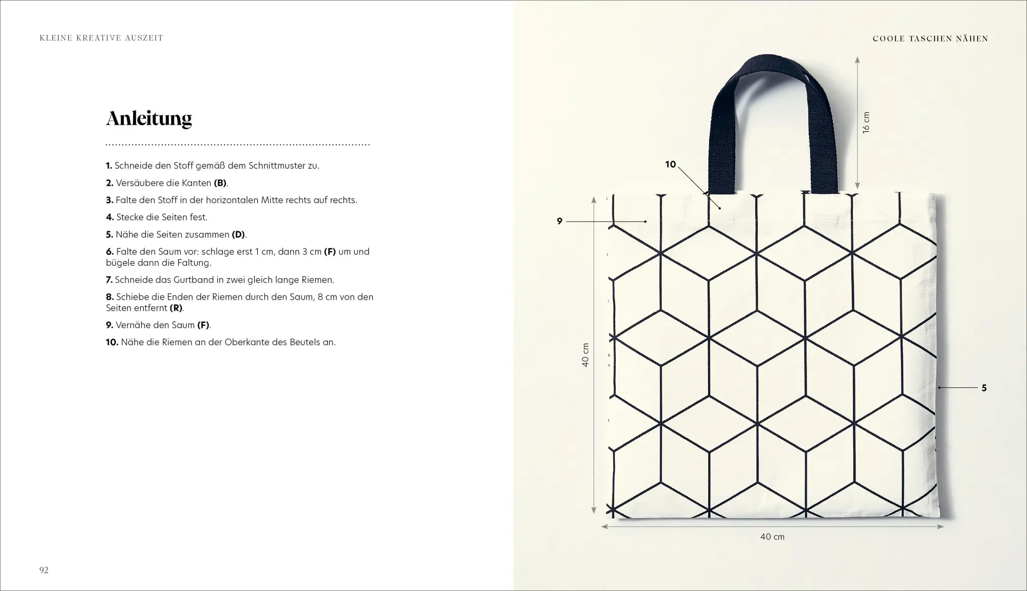 Bild: 9783841068439 | Kleine kreative Auszeit: Coole Taschen nähen | Marie-Émilienne Viollet