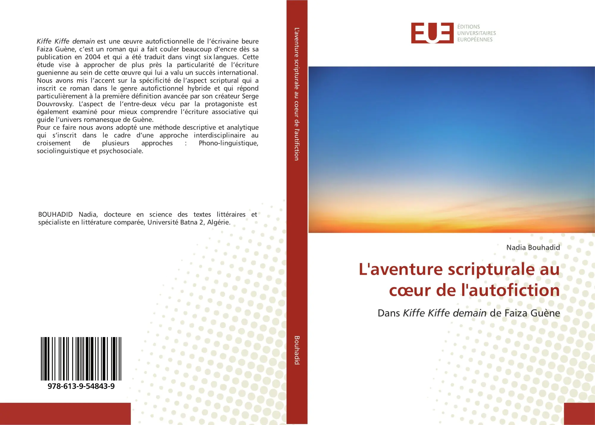 Cover: 9786139548439 | L'aventure scripturale au c¿ur de l'autofiction | Nadia Bouhadid