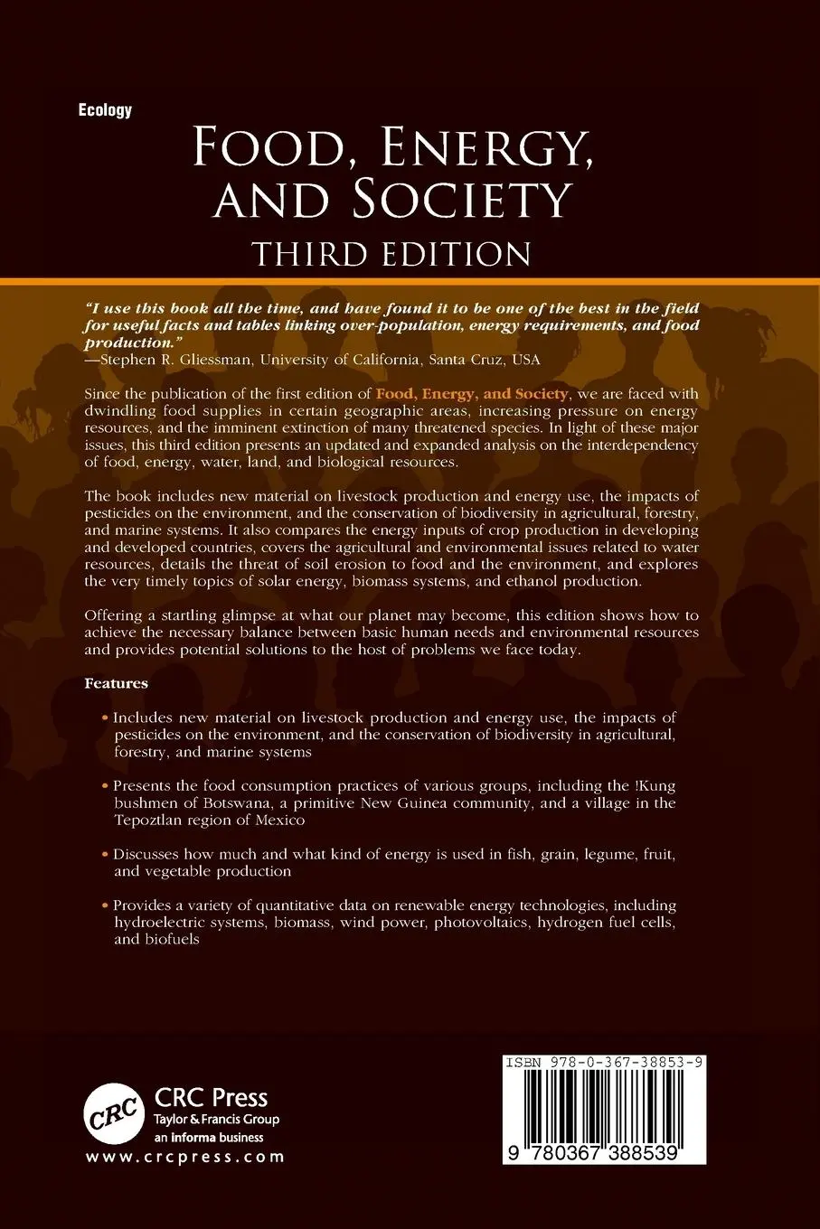 Rückseite: 9780367388539 | Food, Energy, and Society | David Pimentel (u. a.) | Taschenbuch