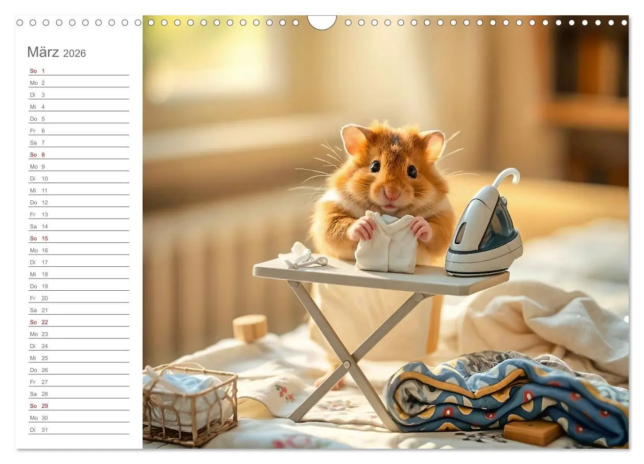 Bild: 9783457318539 | Hamsti Haushalt - Ordnung mit Pfiff und Flausch (Wandkalender 2026...