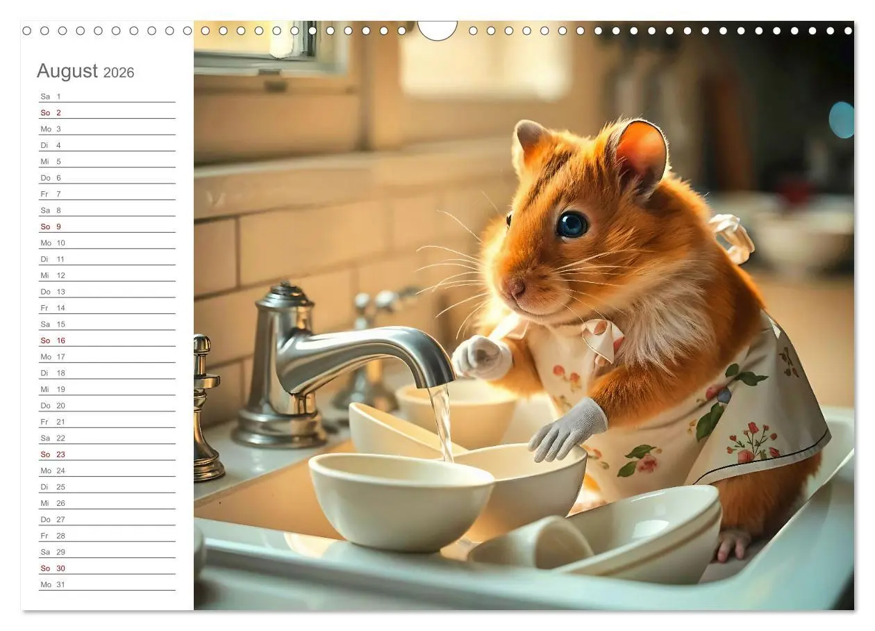 Bild: 9783457318539 | Hamsti Haushalt - Ordnung mit Pfiff und Flausch (Wandkalender 2026...