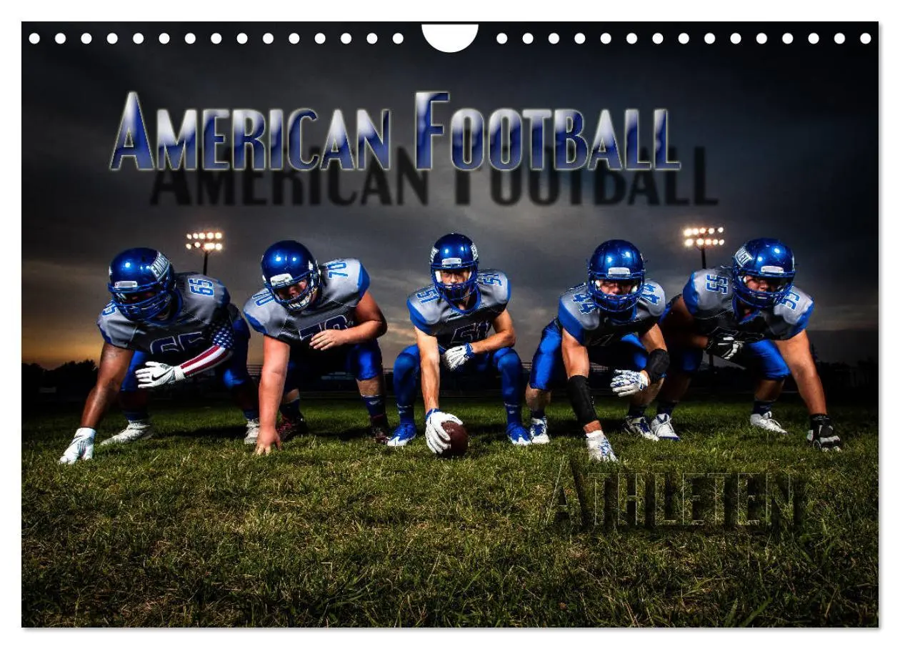 Cover: 9783457868539 | American Football - Athleten (Wandkalender 2026 DIN A4 quer),...