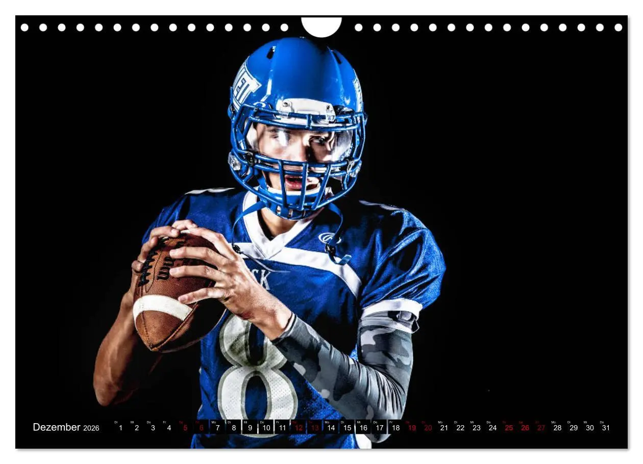 Bild: 9783457868539 | American Football - Athleten (Wandkalender 2026 DIN A4 quer),...