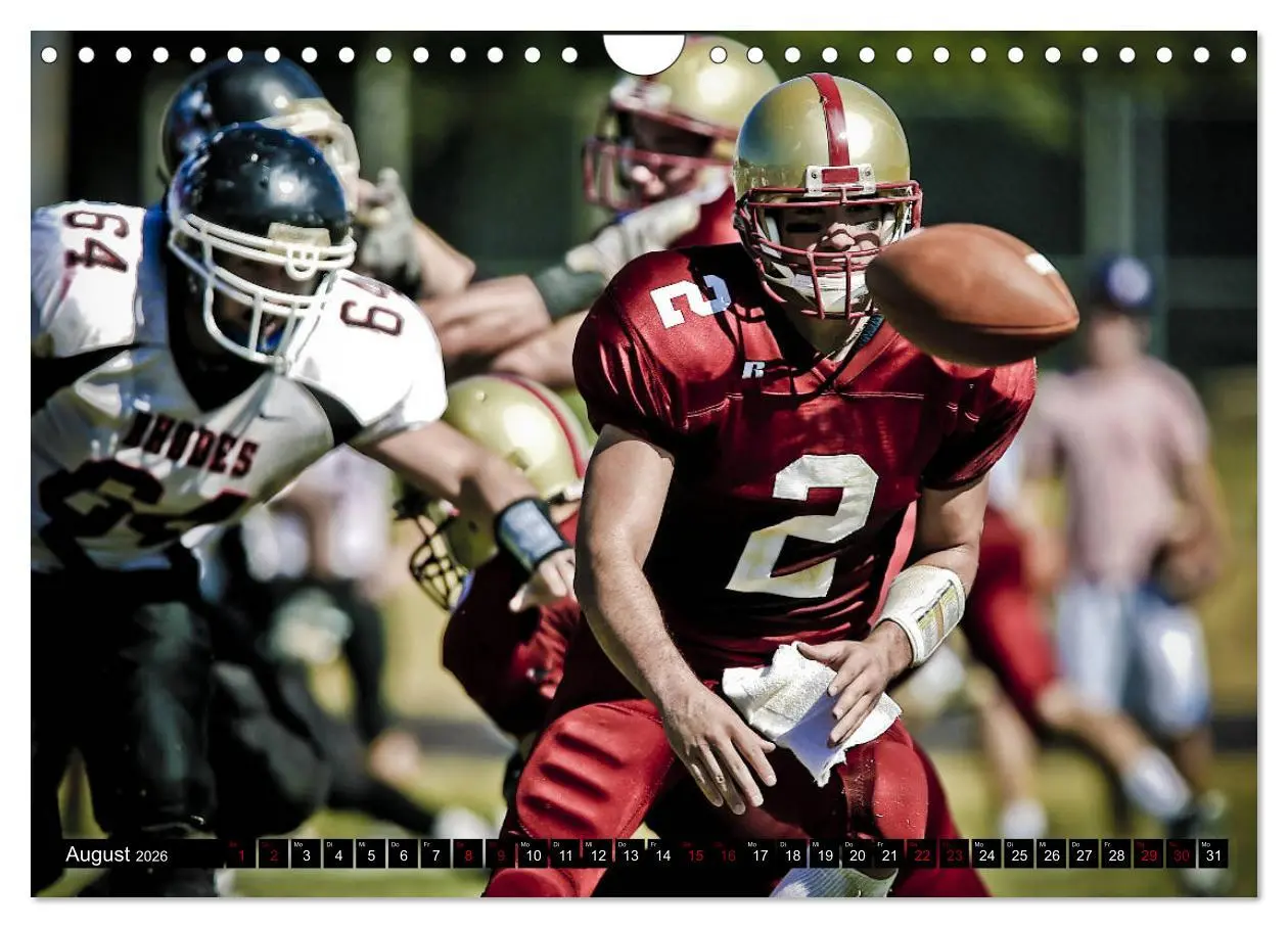 Bild: 9783457868539 | American Football - Athleten (Wandkalender 2026 DIN A4 quer),...