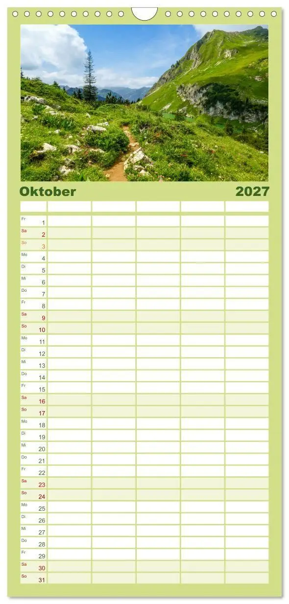 Bild: 9783594318539 | Familienplaner 2027 - Oberstdorf - Bergparadies in den Alpen mit 5...