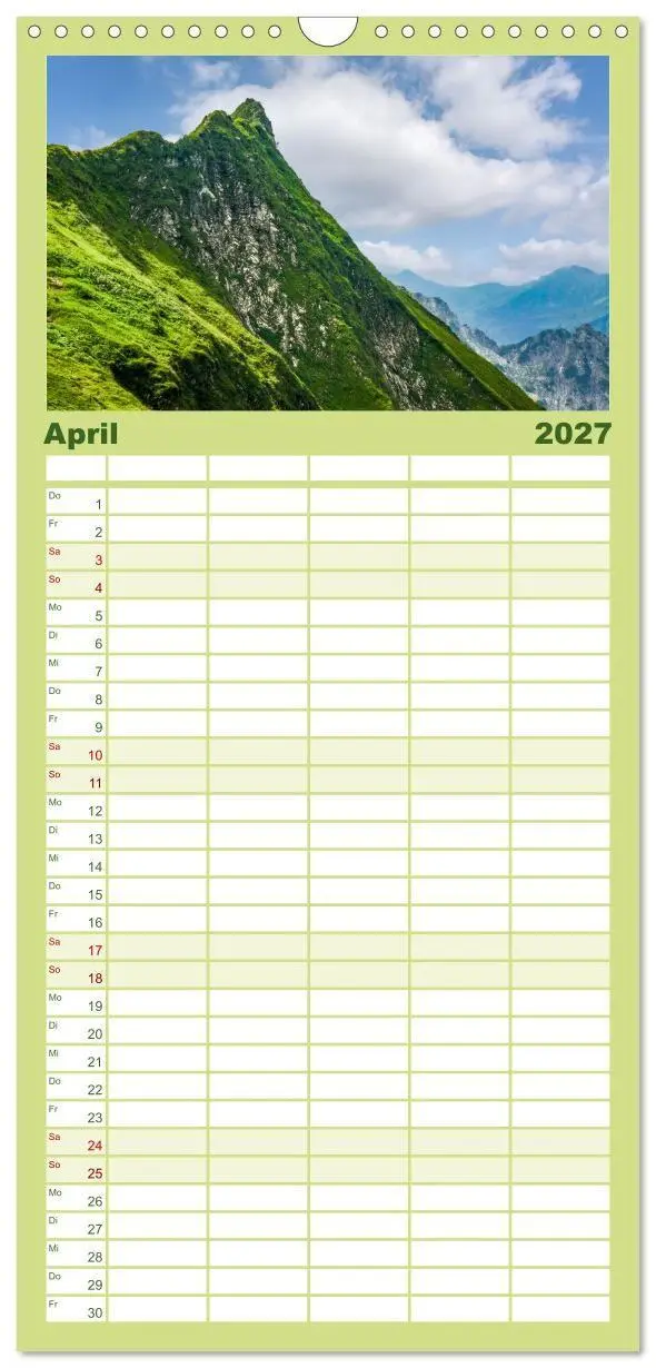 Bild: 9783594318539 | Familienplaner 2027 - Oberstdorf - Bergparadies in den Alpen mit 5...