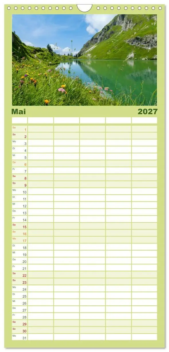 Bild: 9783594318539 | Familienplaner 2027 - Oberstdorf - Bergparadies in den Alpen mit 5...