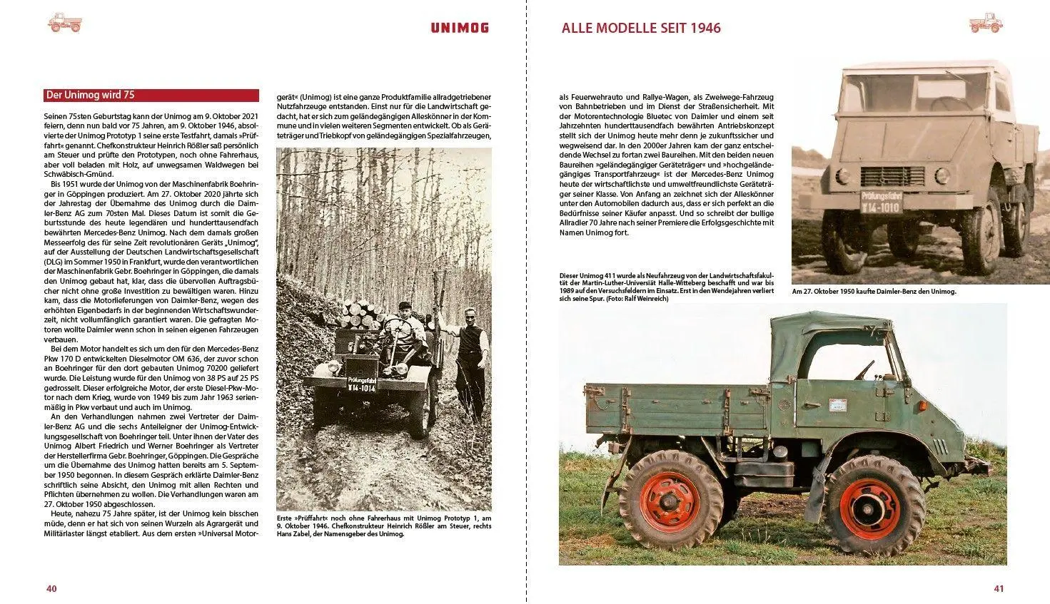 Bild: 9783613048539 | Unimog | Alle Typen, alle Modelle, alle Daten seit 1946 | Buch | 2026