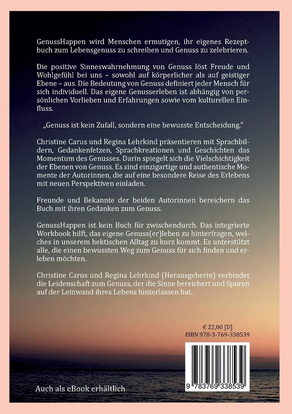 Rückseite: 9783769338539 | Genusshappen | Nicht für nebenbei! | Christine Carus | Taschenbuch