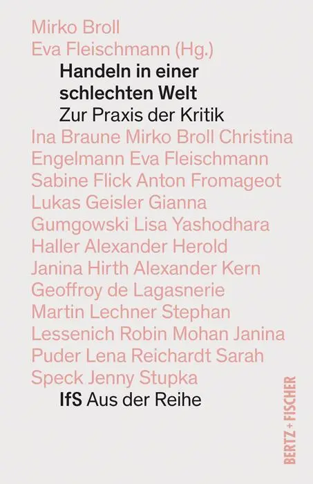 Cover: 9783865058539 | Handeln in einer schlechten Welt | Zur Kritik im Handgemenge | Buch
