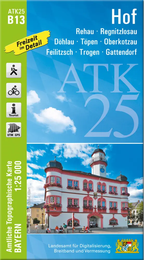 Cover: 9783899338539 | Hof 1 : 25 000 | Digitalisierung | (Land-)Karte | Deutsch | 2021