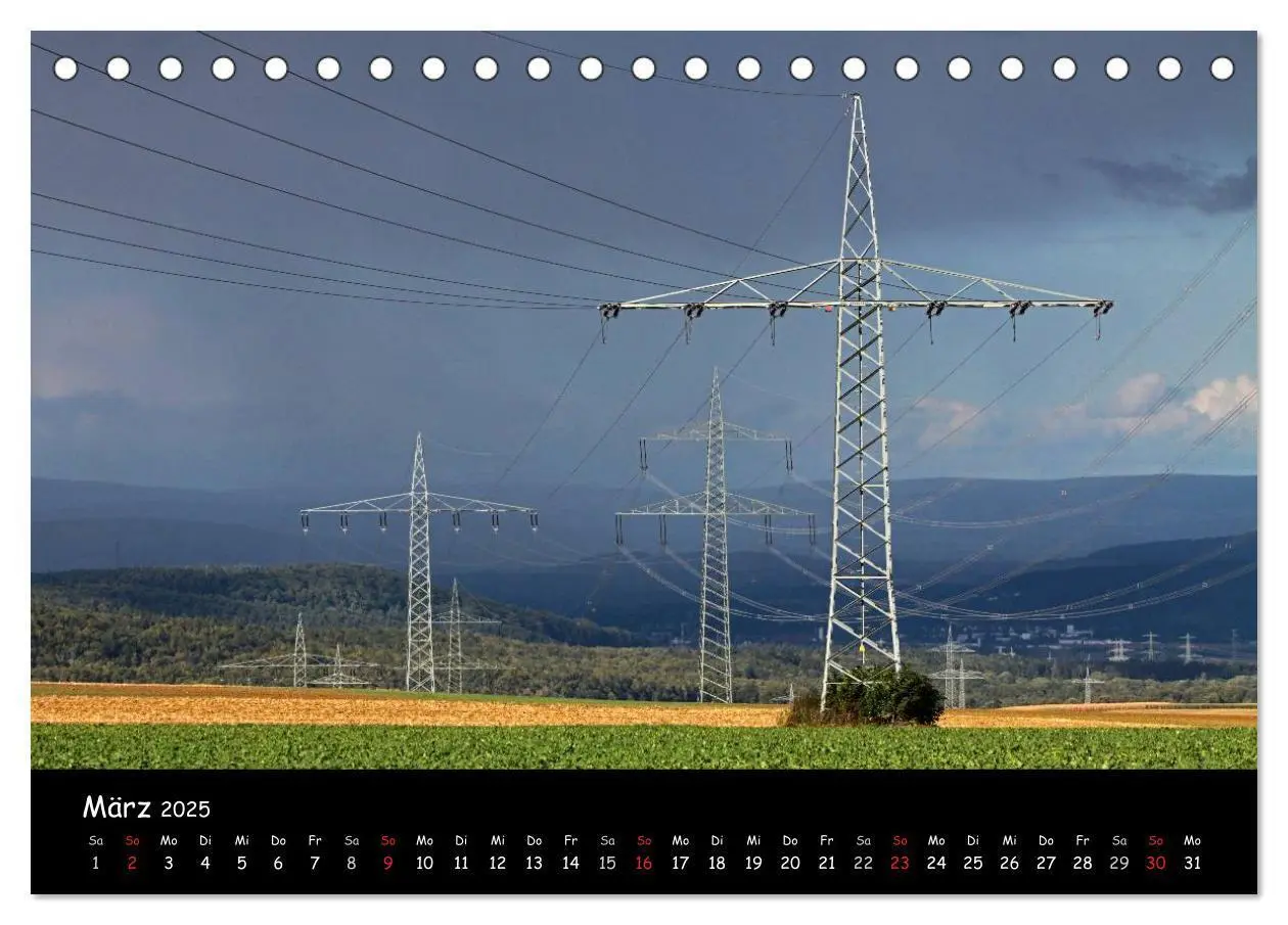 Bild: 9783435768639 | Unter Strom (Tischkalender 2025 DIN A5 quer), CALVENDO Monatskalender