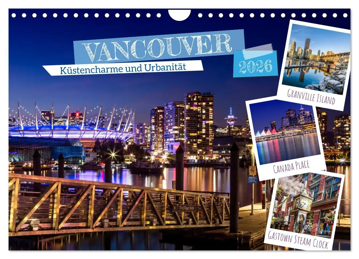 Cover: 9783457308639 | VANCOUVER Küstencharme und Urbanität (Wandkalender 2026 DIN A4...