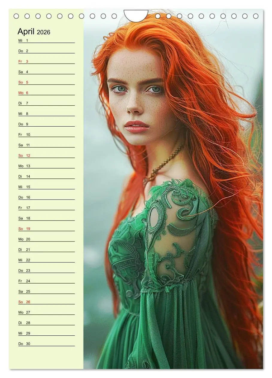 Bild: 9783516258639 | Rote Schönheiten. Natürliche Eleganz und wilde Anmut (Wandkalender...