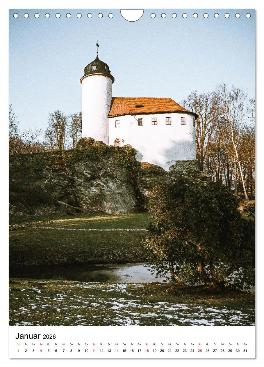 Bild: 9783516328639 | Sachsens Burgen und Schlösser mit Ortsangaben (Wandkalender 2026...
