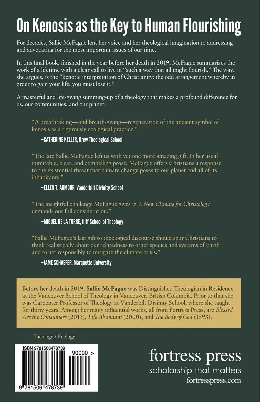 Rückseite: 9781506478739 | A New Climate for Christology | Sallie McFague | Taschenbuch | 2021