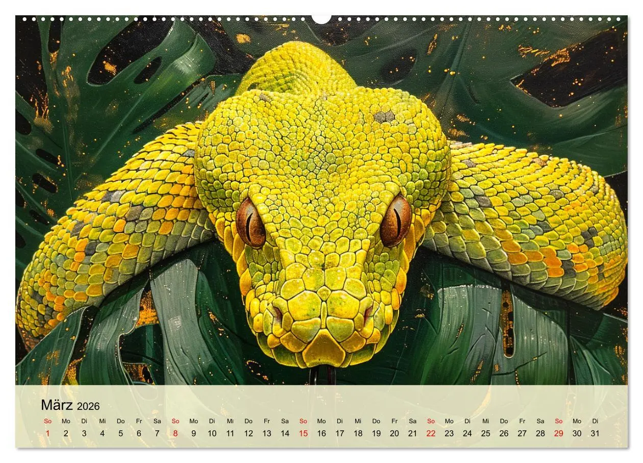 Bild: 9783457398739 | Schlangen. Faszination Reptilien. Kunstvolle Paintings...