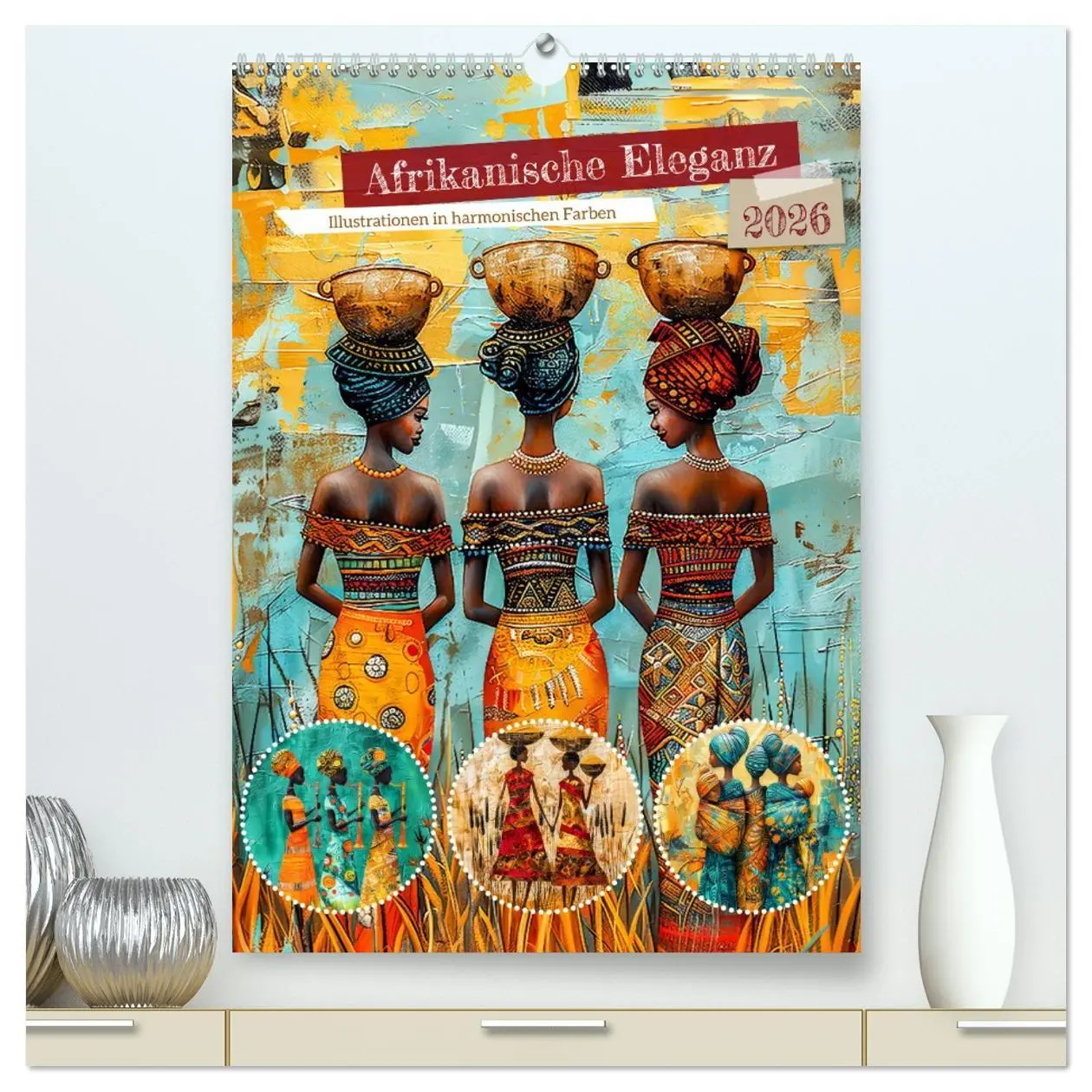 Cover: 9783516248739 | Afrikanische Eleganz - Illustrationen in harmonischen Farben...