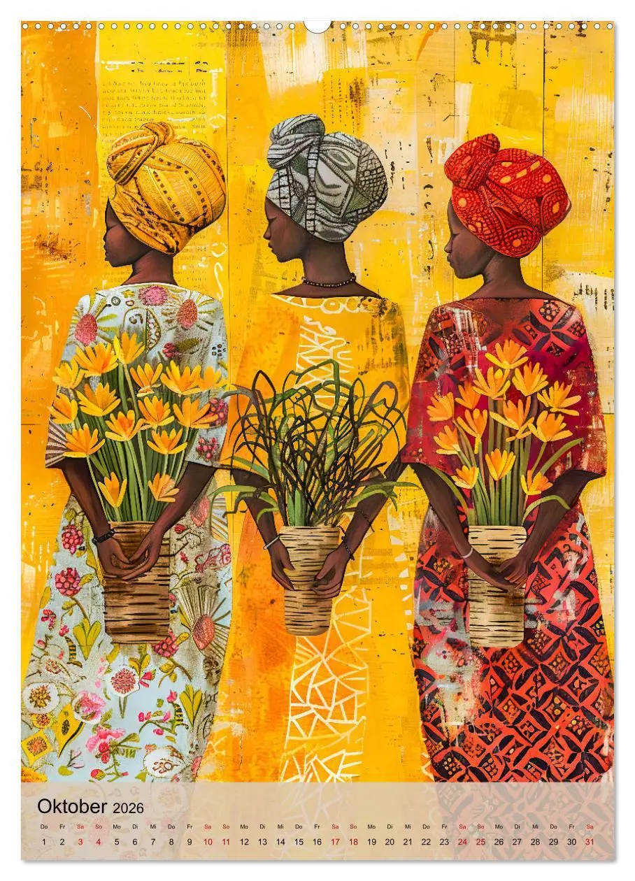 Bild: 9783516248739 | Afrikanische Eleganz - Illustrationen in harmonischen Farben...