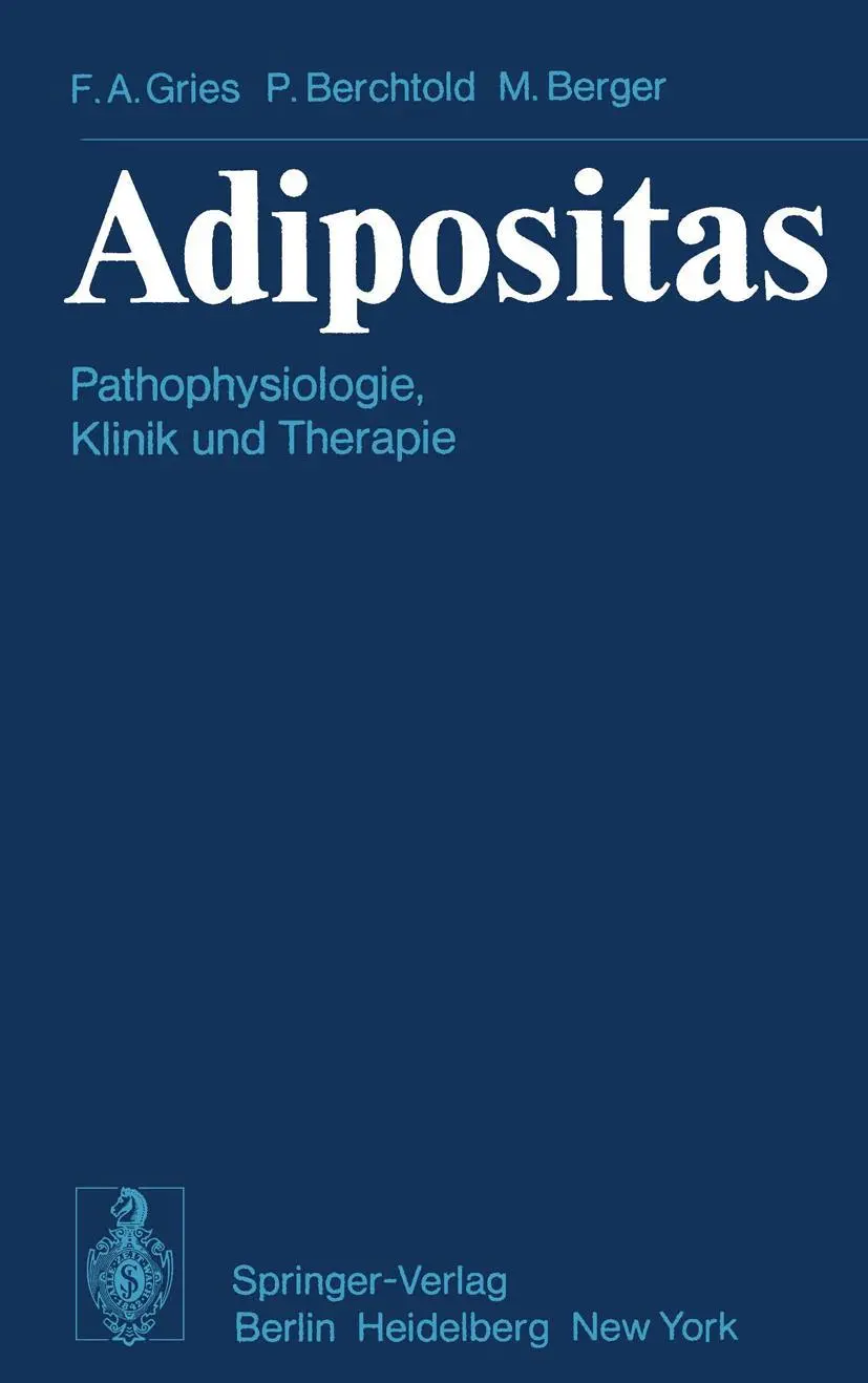 Cover: 9783540078739 | Adipositas | Pathophysiologie, Klinik und Therapie | Gries (u. a.) | x