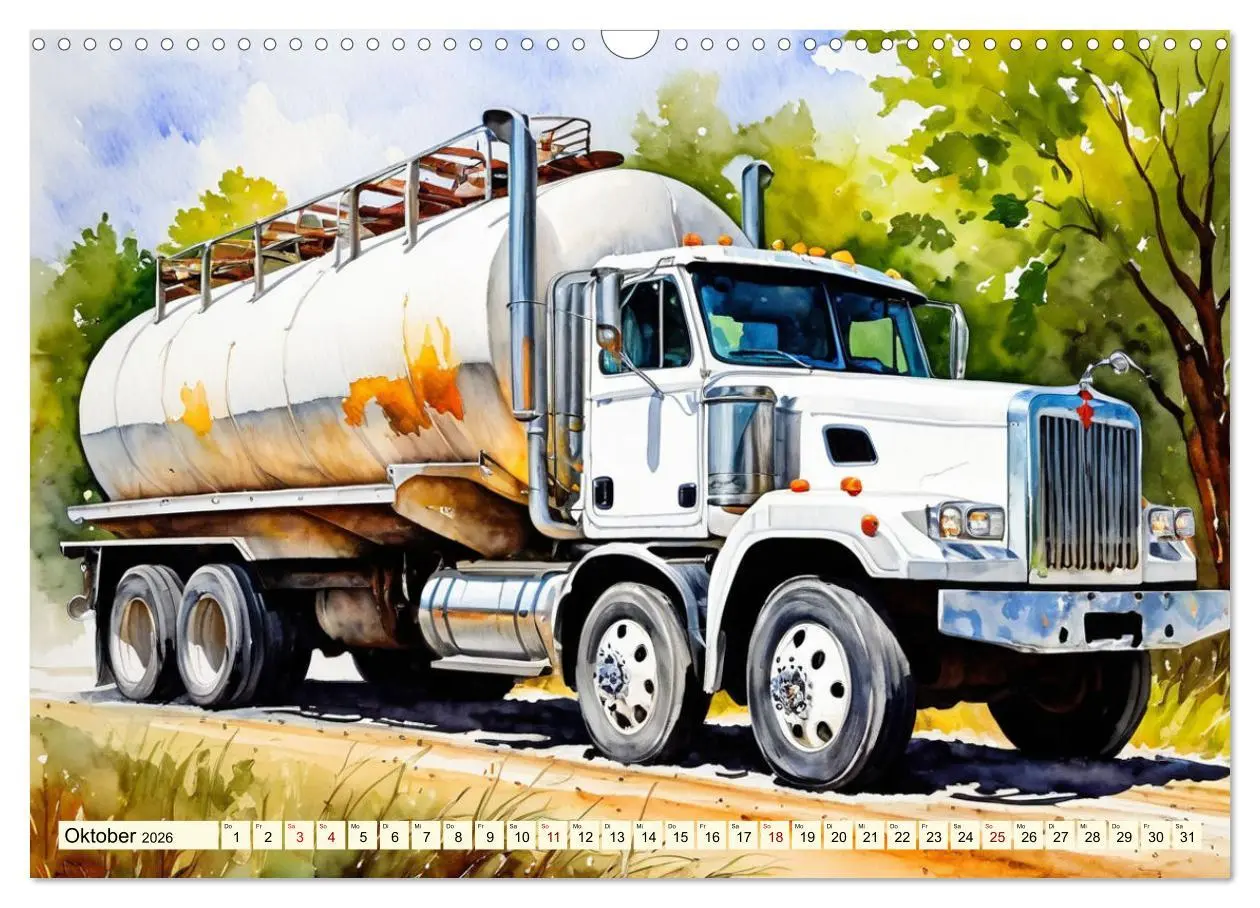 Bild: 9783457388839 | Nostalgische Trucks (Wandkalender 2026 DIN A3 quer), CALVENDO...
