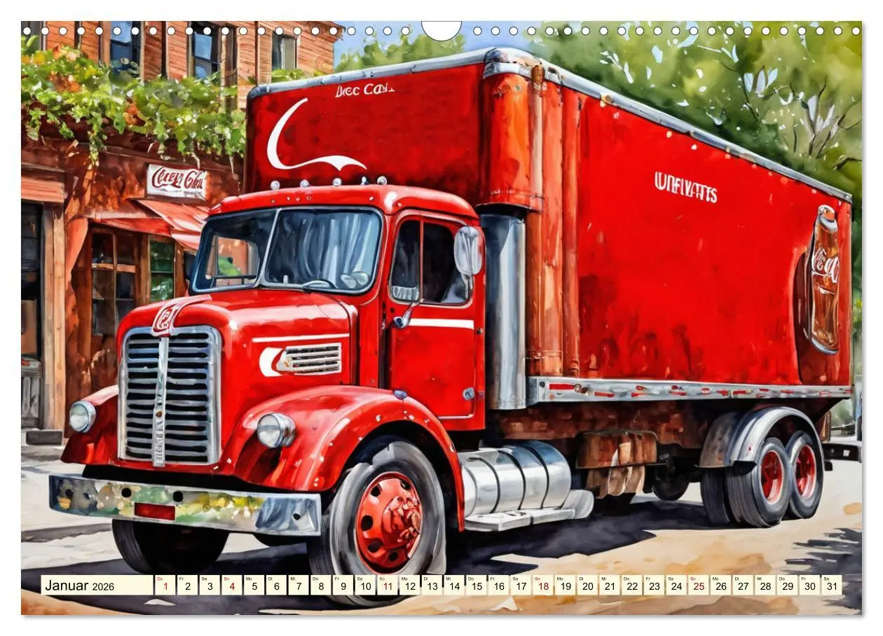 Bild: 9783457388839 | Nostalgische Trucks (Wandkalender 2026 DIN A3 quer), CALVENDO...